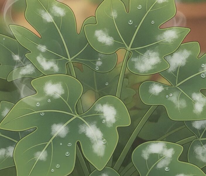 zucchini powdery mildew