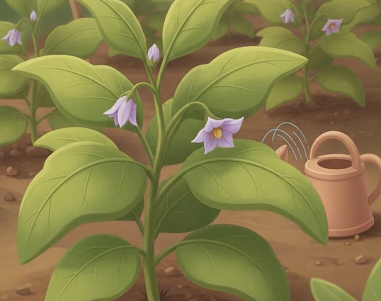 eggplant flowers dropping