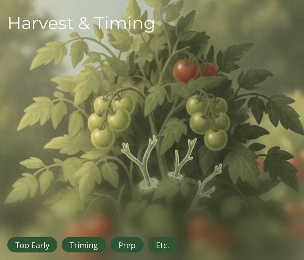 harvest and timing guides