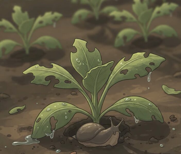 protect seedlings from slugs